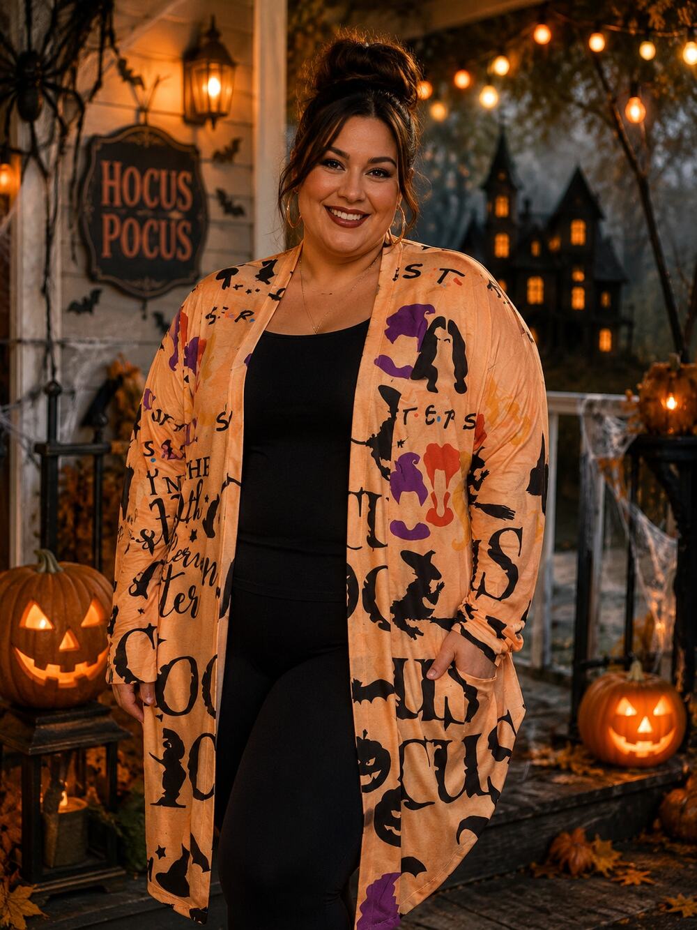 Spooky Season Lightweight Cardigan NWOT